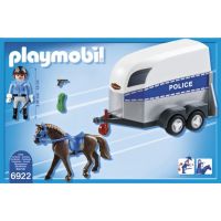 Playmobil 6922 Policejní přívěs pro koně 6