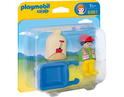 Playmobil 6961 Stavební dělník s kolečkem