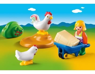 Playmobil 6965 Farmářka s kuřaty