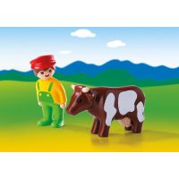 Playmobil 6972 Farmář s kravičkou 2