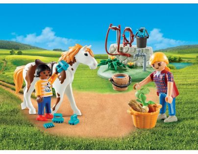 Playmobil 9100 Přenosný box Péče o koně