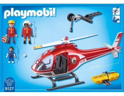 Playmobil 9127 Helikoptéra horských záchranářů