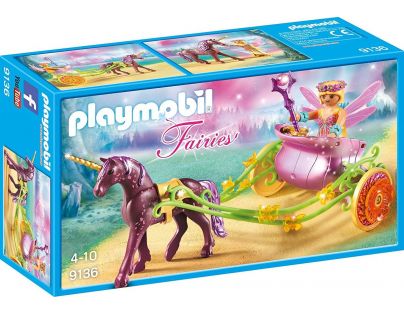 Playmobil 9136 Květinová víla a kočár tažený jednorožcem