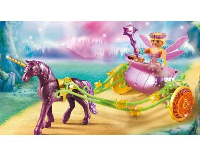 Playmobil 9136 Květinová víla a kočár tažený jednorožcem