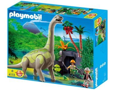 Playmobil Brachiosaurus ve skalách