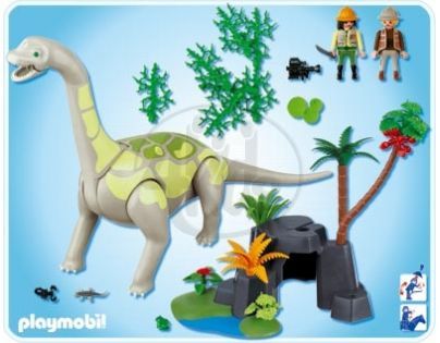Playmobil Brachiosaurus ve skalách