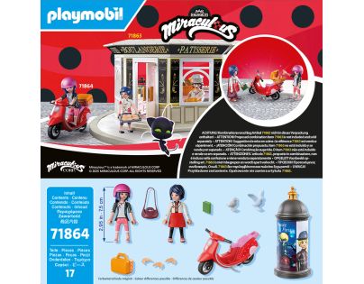 Playmobil Kouzelná Beruška a Černý kocour: Marinettin skútr