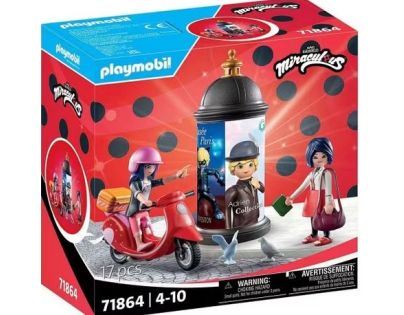 Playmobil Kouzelná Beruška a Černý kocour: Marinettin skútr