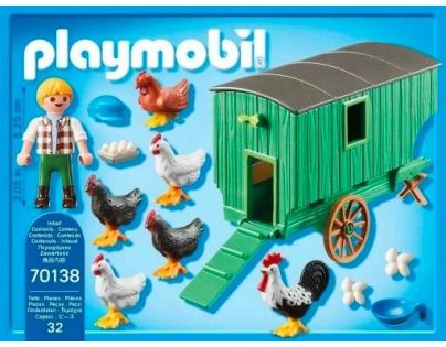 PLAYMOBIL® 70138 Pojízdný kurník