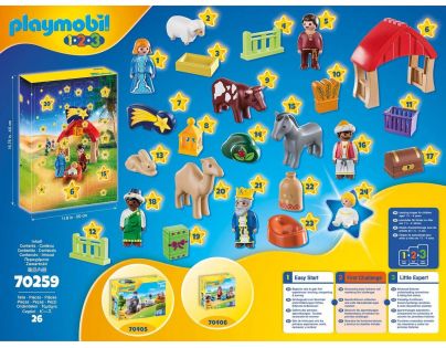 PLAYMOBIL® 70259 Adventní kalendář 1.2.3 Jesličky