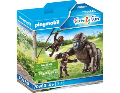 PLAYMOBIL® 70360 Gorila s mláďaty