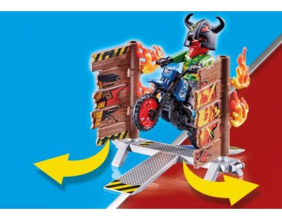 PLAYMOBIL® 70553 Kaskadérská show Motorka s ohnivou stěnou