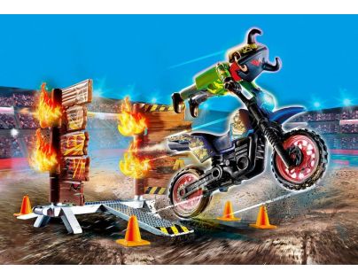 PLAYMOBIL® 70553 Kaskadérská show Motorka s ohnivou stěnou