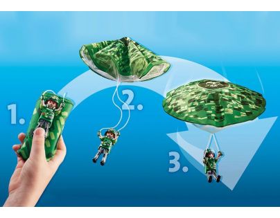 PLAYMOBIL® 70569 Policejní vrtulník Pronásledování padáku