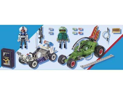 PLAYMOBIL® 70577 Policejní motokára Pronásledování lupiče trezoru