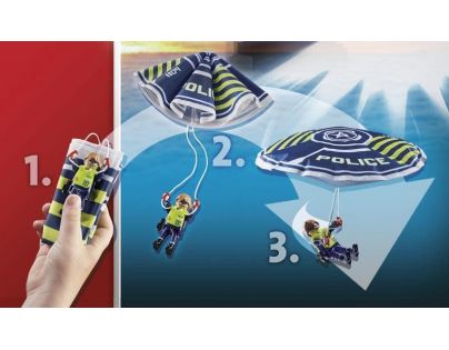 PLAYMOBIL® 70781 Policejní padák Pronásledování obojživelného vozidla