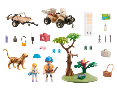 PLAYMOBIL® 71011 Čtyřkolka na záchranu zvířat - Poškozený obal