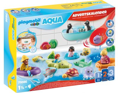 PLAYMOBIL® 71086 PLAYMOBIL 1.2.3 aqua Adventní kalendář Zábava ve vodě