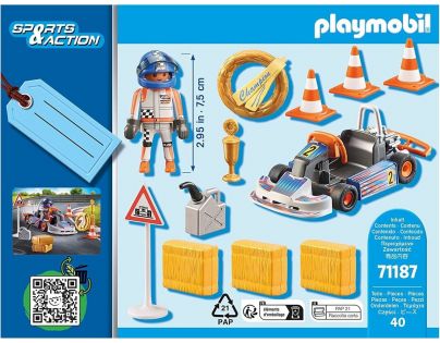 PLAYMOBIL® 71187 Motokárový závodník