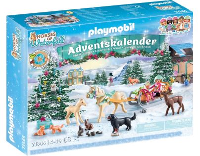 PLAYMOBIL® 71345 Adventní kalendář Koně Vánoční jízda na saních - Poškozený obal