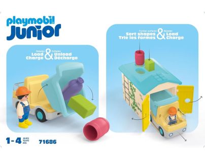 PLAYMOBIL® 71686 Junior Vyklápěcí auto s garáží