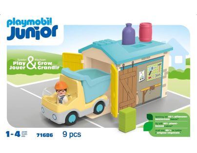 PLAYMOBIL® 71686 Junior Vyklápěcí auto s garáží