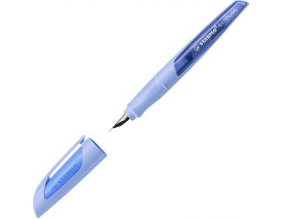 Plnicí pero se standardním hrotem M - STABILO EASYbuddy Pastel obláčkově modrá - 1 ks - vč. bombičky s modrým zmizíkovatelným inkoustem