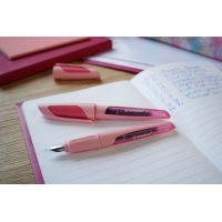 Plnicí pero se standardním hrotem M - STABILO EASYbuddy Pastel růžová - 1 ks - vč. bombičky s modrým zmizíkovatelným inkoustem 5