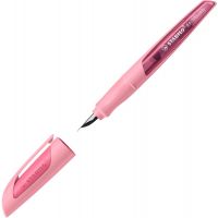 Plnicí pero se standardním hrotem M - STABILO EASYbuddy Pastel růžová - 1 ks - vč. bombičky s modrým zmizíkovatelným inkoustem 2