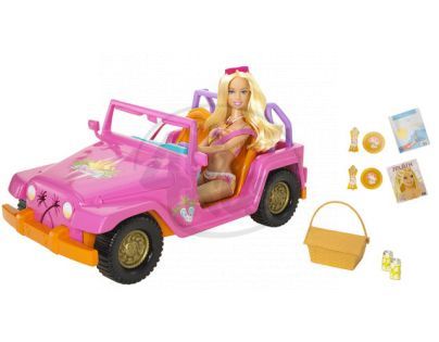 BRB Barbie a plážové auto