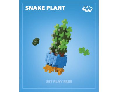 Plus-Plus Kytky Snake Plant