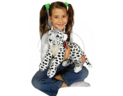 Plyšový leopard sněžný 60cm
