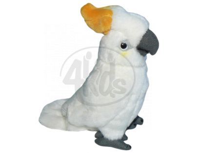 Plyšový papoušek Kakadu 18cm