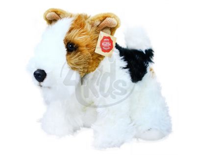 Plyšový pes foxteriér Dášenka 30 cm