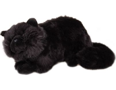 Plyšová kočka 38 cm - Černá