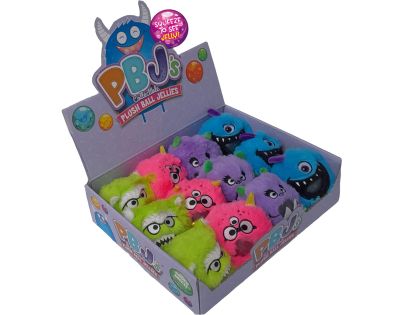 Plyšová příšerka mačkací s kuličkami