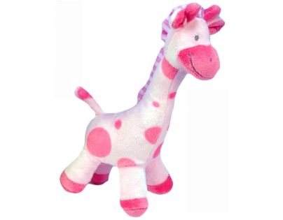Plyšová žirafa stojící 24 cm - Růžová