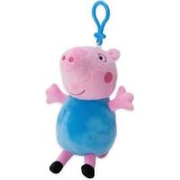 Plyšové Prasátko Peppa s klipem 16 cm 2