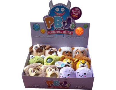 Plyšové zvířátko mačkací s kuličkami žabka