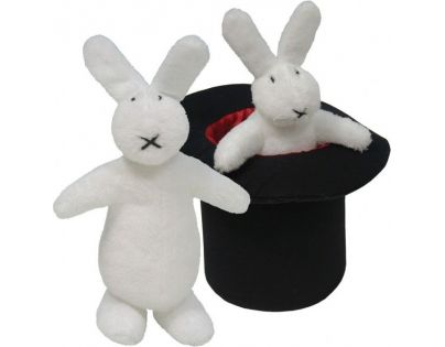 Plyšoví králíci Bob a Bobek s kloboukem