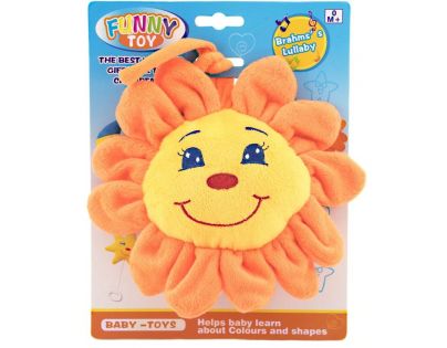Plyšový hrací strojek sluníčko 20 cm