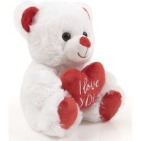 Plyšový medvídek se srdíčkem 20 cm 2