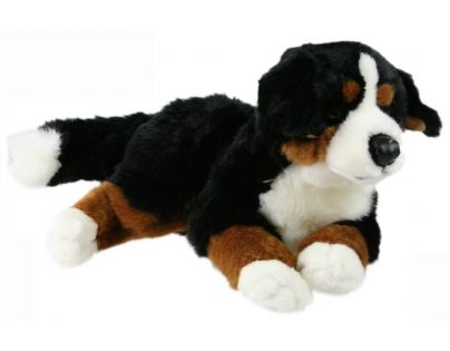 Plyšový pes bernský ležící 40 cm