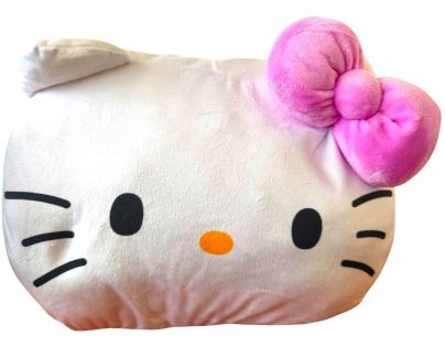 Plyšový poláštařek s otvorem na ruce Hello Kitty fialová mašle Plyšový poláštařek s otvorem na ruce Hello Kitty fialová mašle