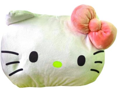 Plyšový poláštařek s otvorem na ruce Hello Kitty červená mašle Plyšový poláštařek s otvorem na ruce Hello Kitty červená mašle