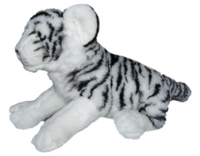 Plyšový tygr bílý 32 cm
