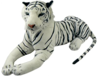 Plyšový Tygr bílý 140 cm