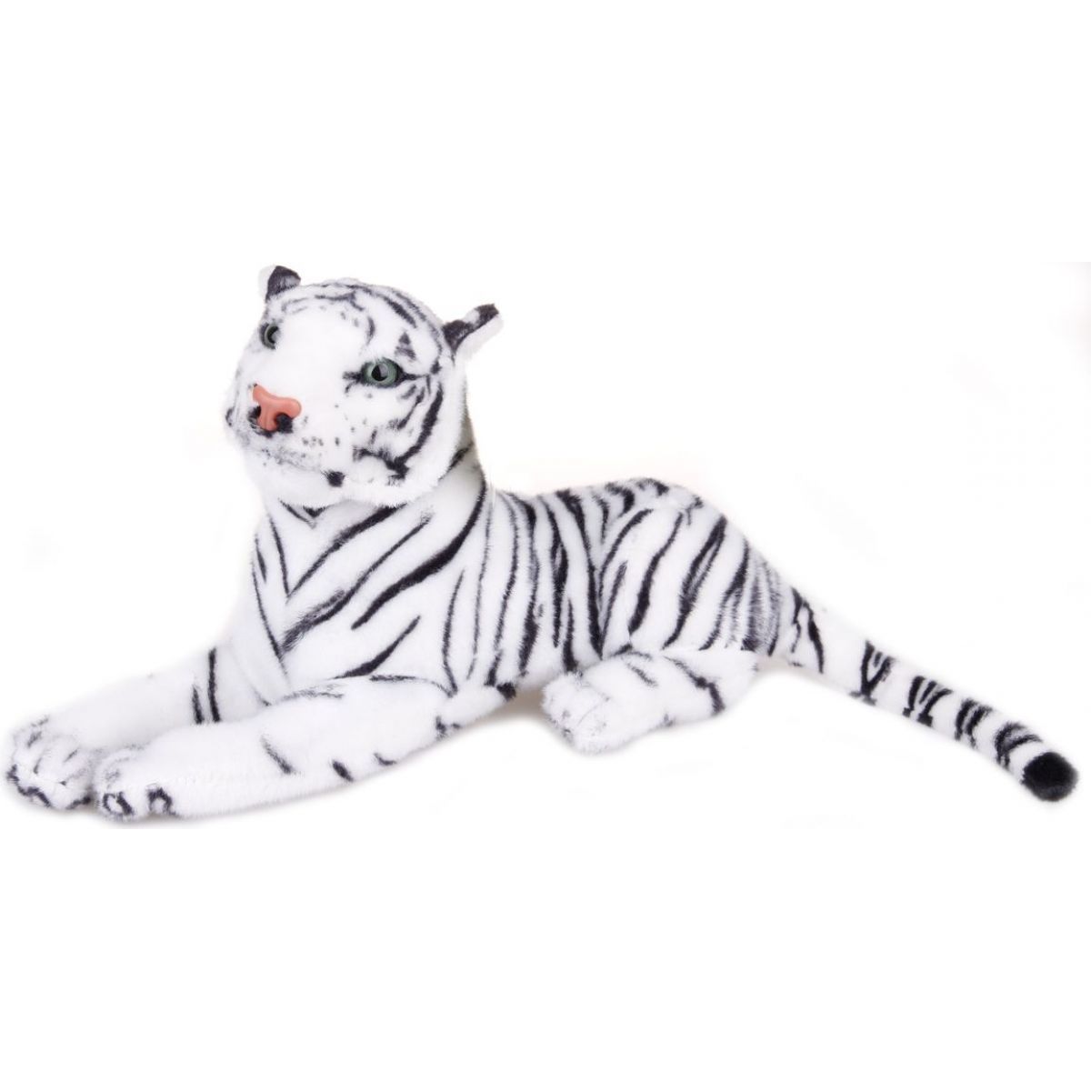 Plyšový tygr bílý střední 57 cm