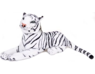Plyšový tygr bílý střední 57 cm