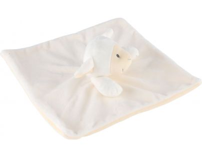 Teddies Plyšový usínáček s chrastítkem Ovečka 25 cm